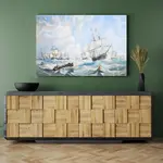 AF03S The Channel fleet in heavy weather - Canvas Print af03s-the-channel-fleet-in-heavy-weather-canvas-print-l12 (1).jpg